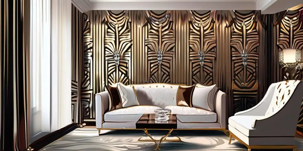 Revamp Your Living Room: Kardashian-Inspired Metallic Wallpaper Ideas