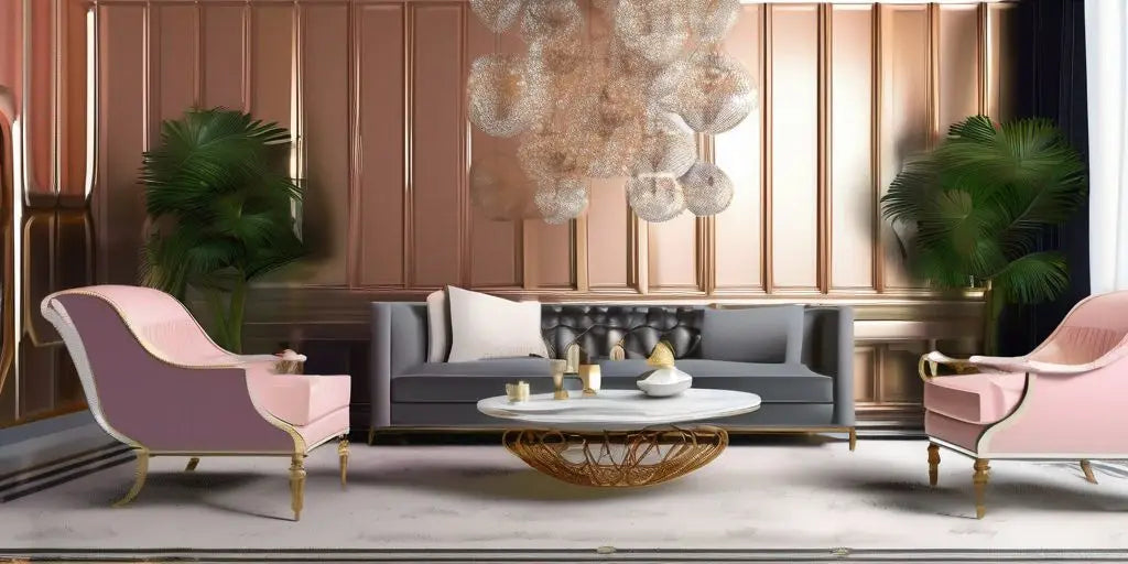Revamp Your Living Room: Kardashian-Inspired Metallic Wallpaper Ideas