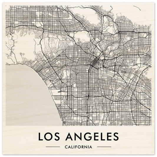 Transform your space with a Los Angeles Map - Wood Prints poster for my wall.