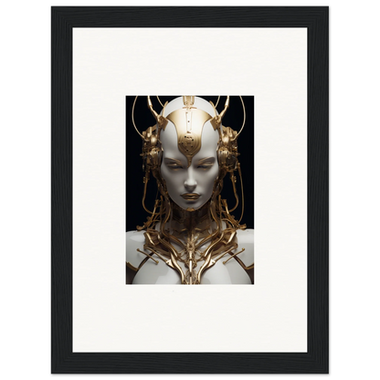 Framed canvas print of a surreal humanoid figure for Monarch Dream room decoration