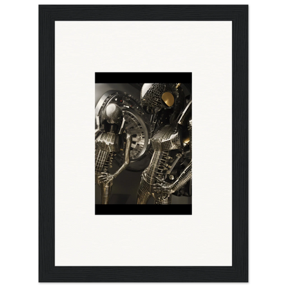 Framed black and white saxophone parts for stylish room decoration in Muse Web design