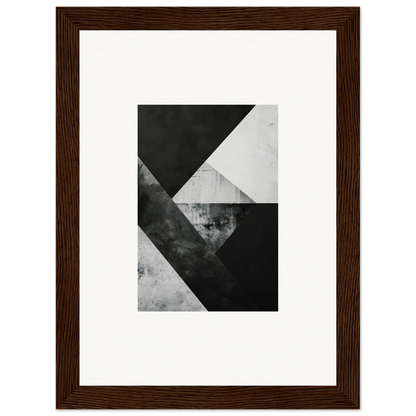 Framed black and white geometric wall art for stylish room decoration