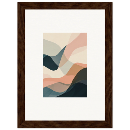 Abstract wall art with soft pastel shapes, perfect for unique room decoration