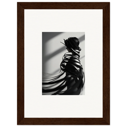 Black and white photo of a person’s back, perfect for room decoration and canvas print