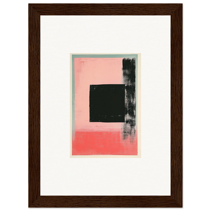 Abstract painting of Elysian Frenzy in pink, black, and gray for stylish room decoration