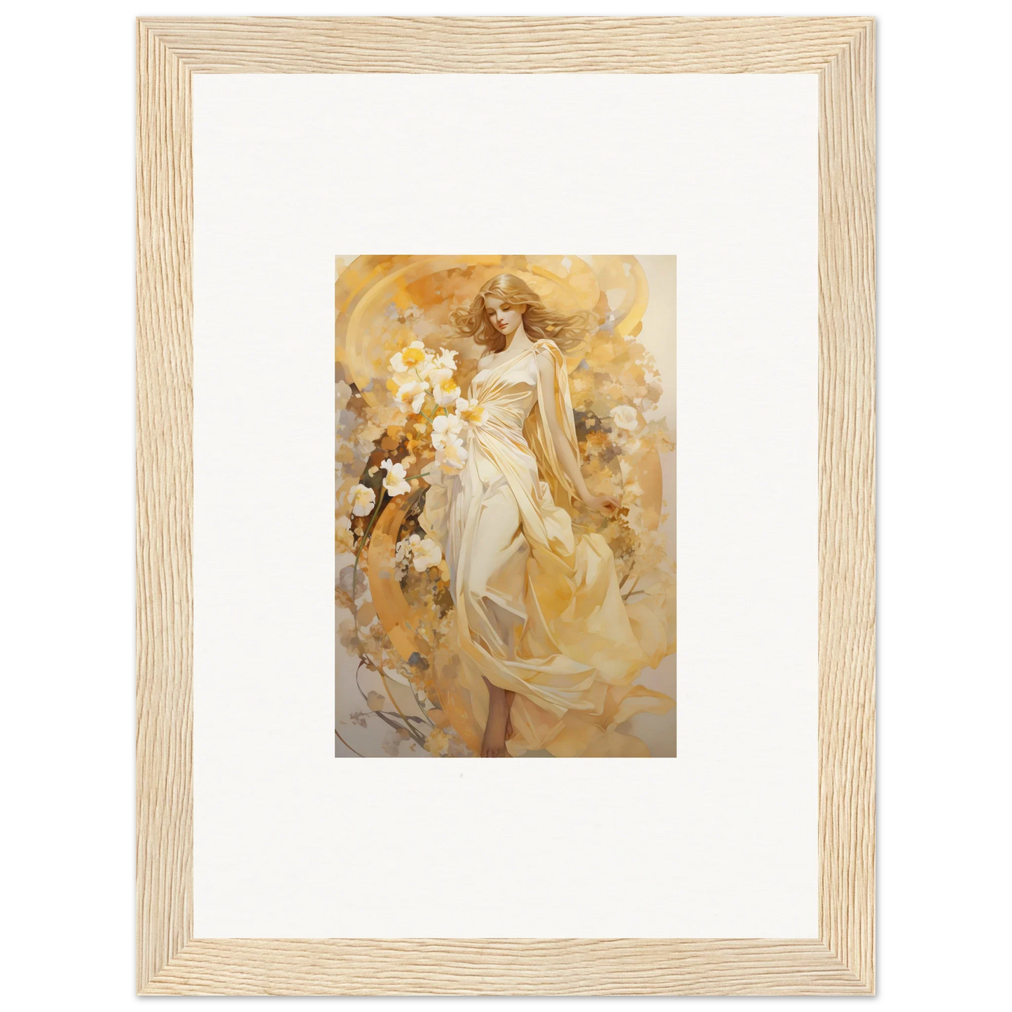 Framed painting of an ethereal symphony for stylish room decoration canvas print