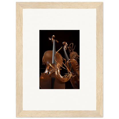 Framed canvas print of stringed instruments for stylish room decoration, perfect for Strings Opera