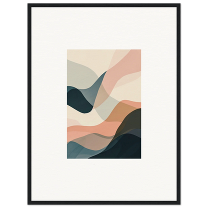 Abstract wall art canvas print in pastel colors, perfect for room decoration vibes