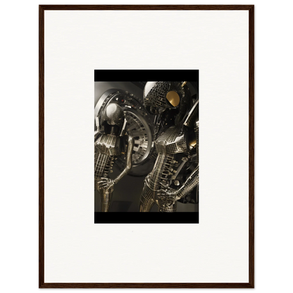 Metallic alien creature art, perfect for a Muse Web canvas print or room decoration