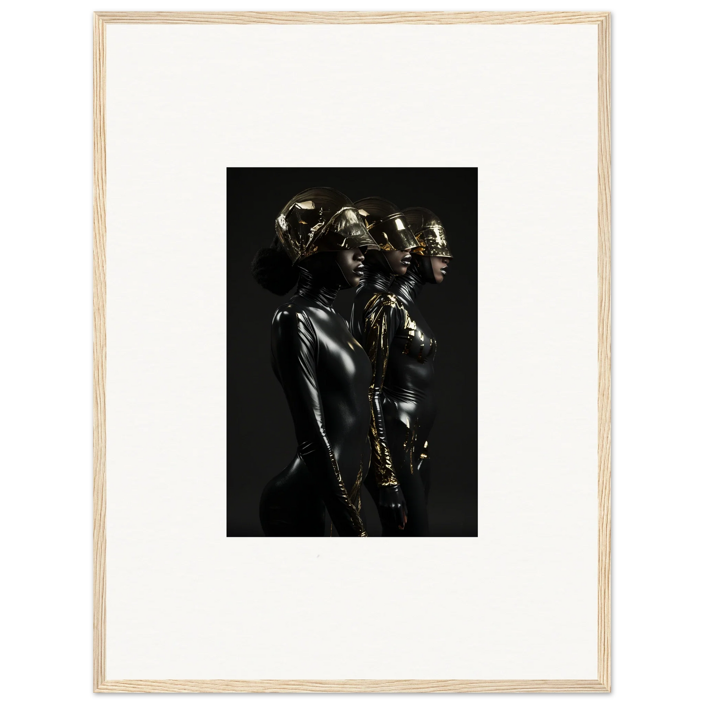 Dark metallic sculpture depicting multiple human figures in close proximity.