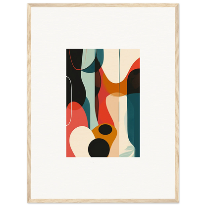 Abstract canvas print of Troubadour Aria with bold colors for stylish room decoration