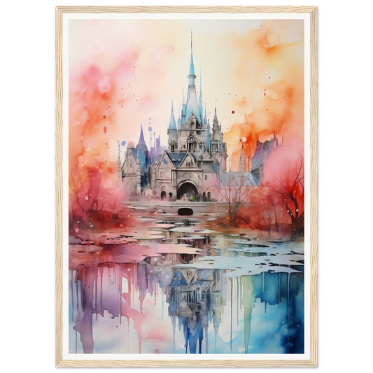 A high quality watercolor painting of Machine's Dream Of Paris Aquarelles A The Oracle Windows™ Collection, perfect as a fashion wall art poster for my wall.