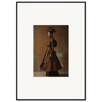 Framed photograph of a Victorian woman perfect for nostalgia chronicles room decoration