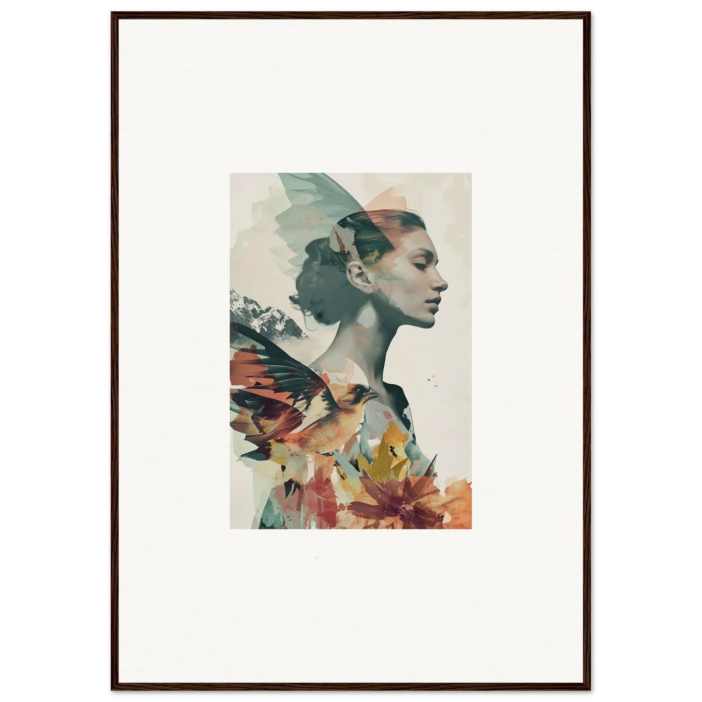 Artistic canvas print of Eclectic Reverie Blossom for unique room decoration vibes