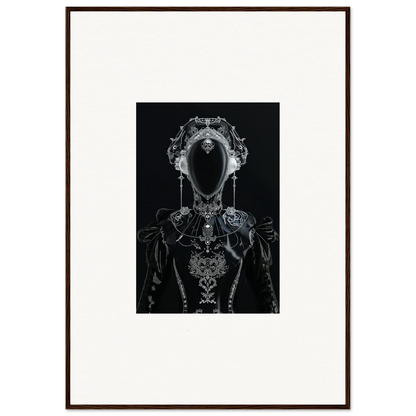 Gothic canvas print of a dark skeletal figure with photon glitters for unique room decoration