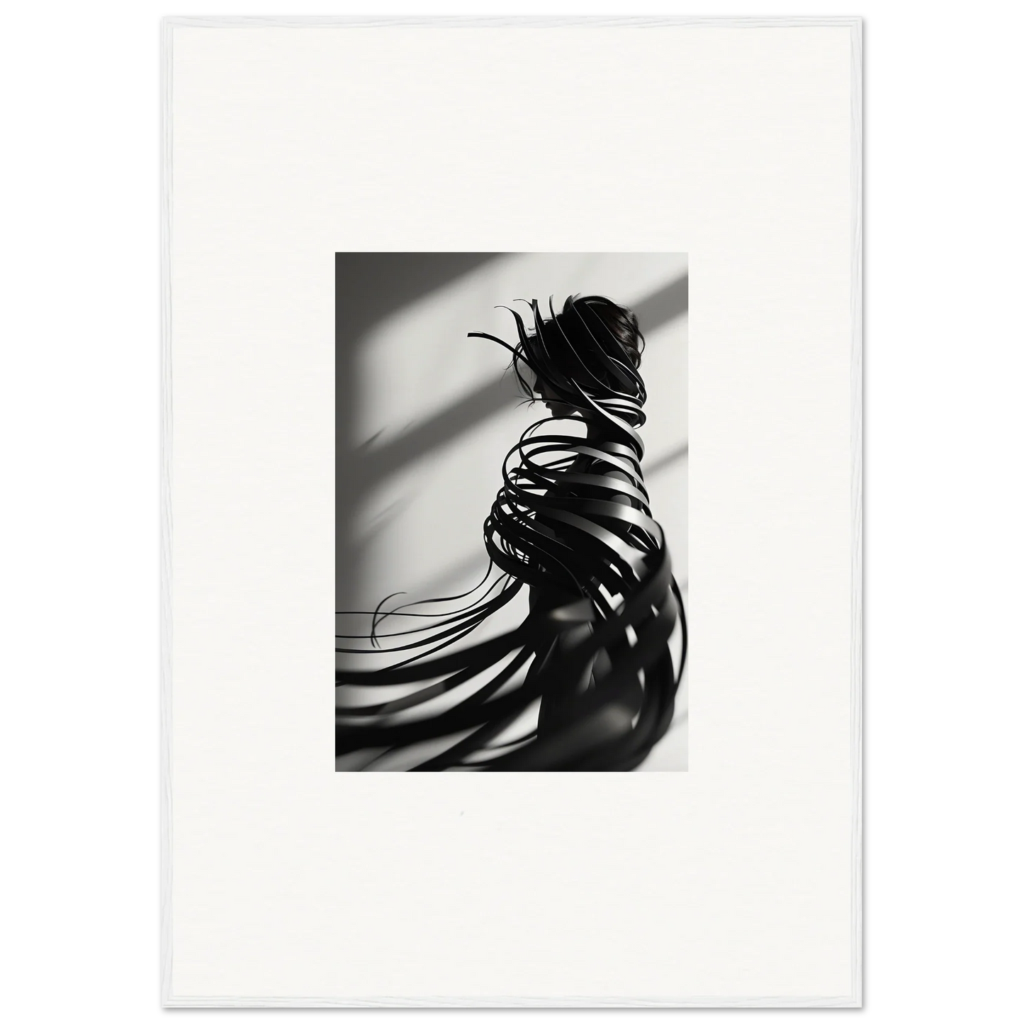 Artistic black and white nude figure photo, perfect for room decoration or canvas print