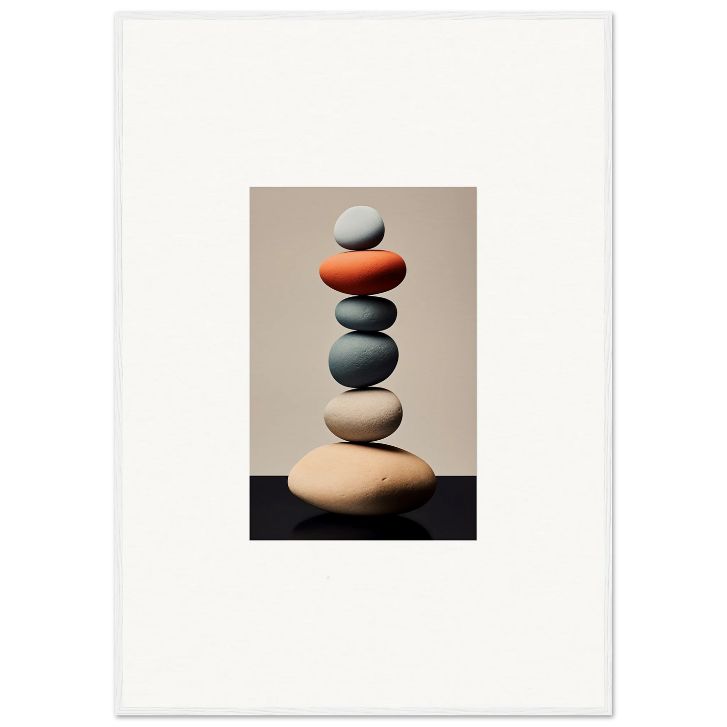 Colorful balanced stones for a serene touch in your Room Decoration - Dreams Remember canvas print