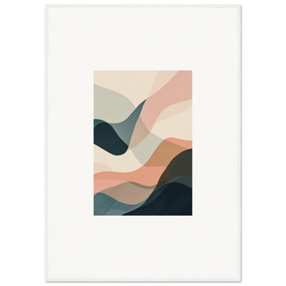 Abstract pastel canvas print for soothing room decoration and wall art vibes