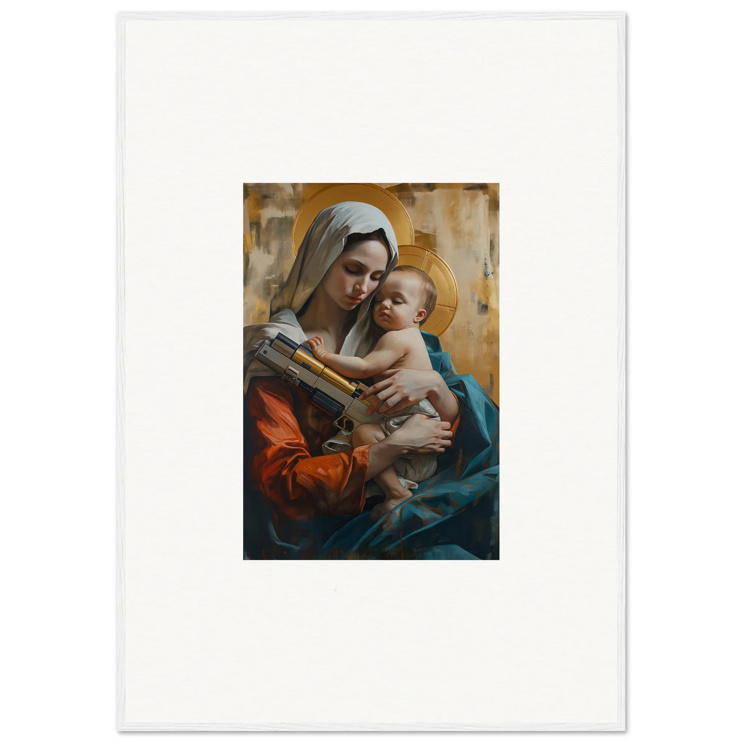 Renaissance style Madonna and Child canvas print for stunning room decoration wall art