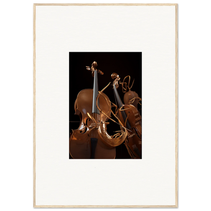 Strings Opera canvas print showcasing a collection of stringed musical instruments