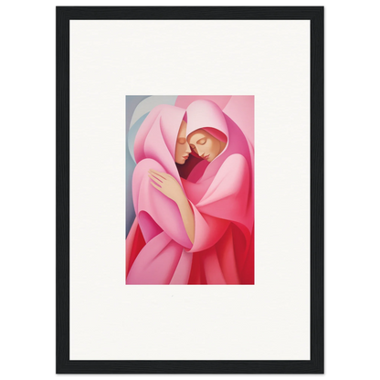 Abstract figure in pink fabric on Glimmer Verse Tapestry for stylish room decoration