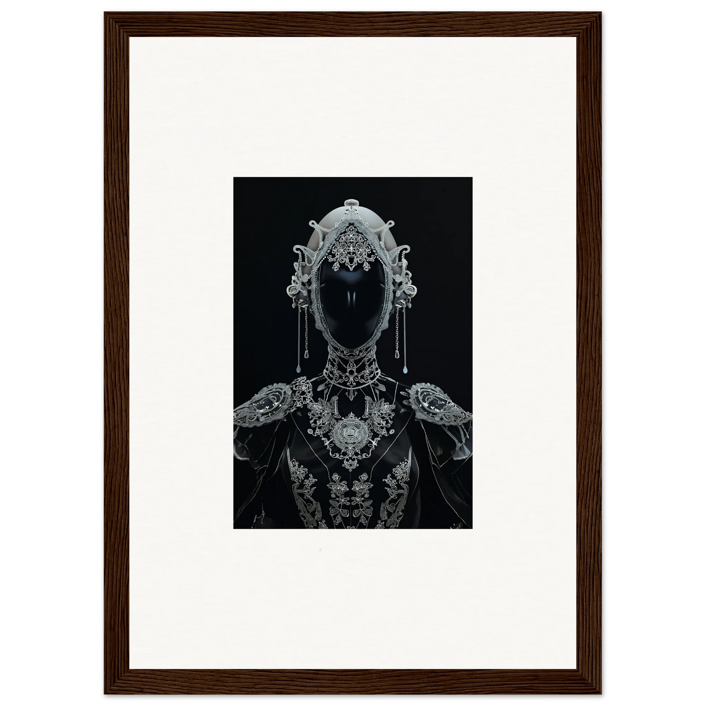 Ornate Nebulae Princess canvas print for unique room decoration against a dark backdrop