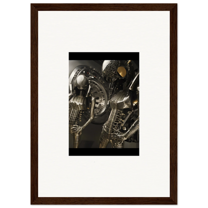 Close-up of saxophone keys, perfect for Muse Web room decoration canvas print