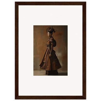 Framed canvas print of a Victorian-era woman for your Nostalgia Chronicles room decoration