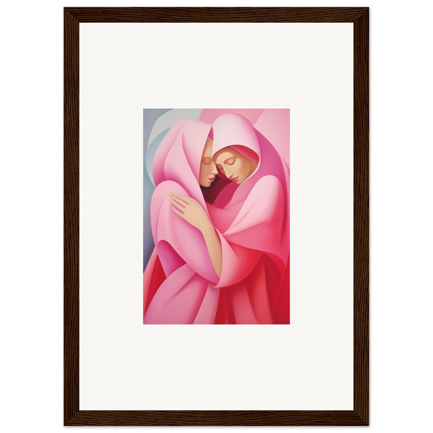 Abstract figure in pink fabric for a stunning Glimmer Verse Tapestry canvas print