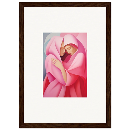 Abstract figure in pink fabric for a stunning Glimmer Verse Tapestry canvas print