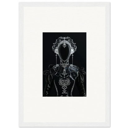 Skeletal figure with ornate designs, perfect for room decoration or a stunning canvas print