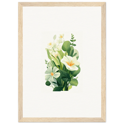 Watercolor floral arrangement canvas print for stylish room decoration, Garden Whispers