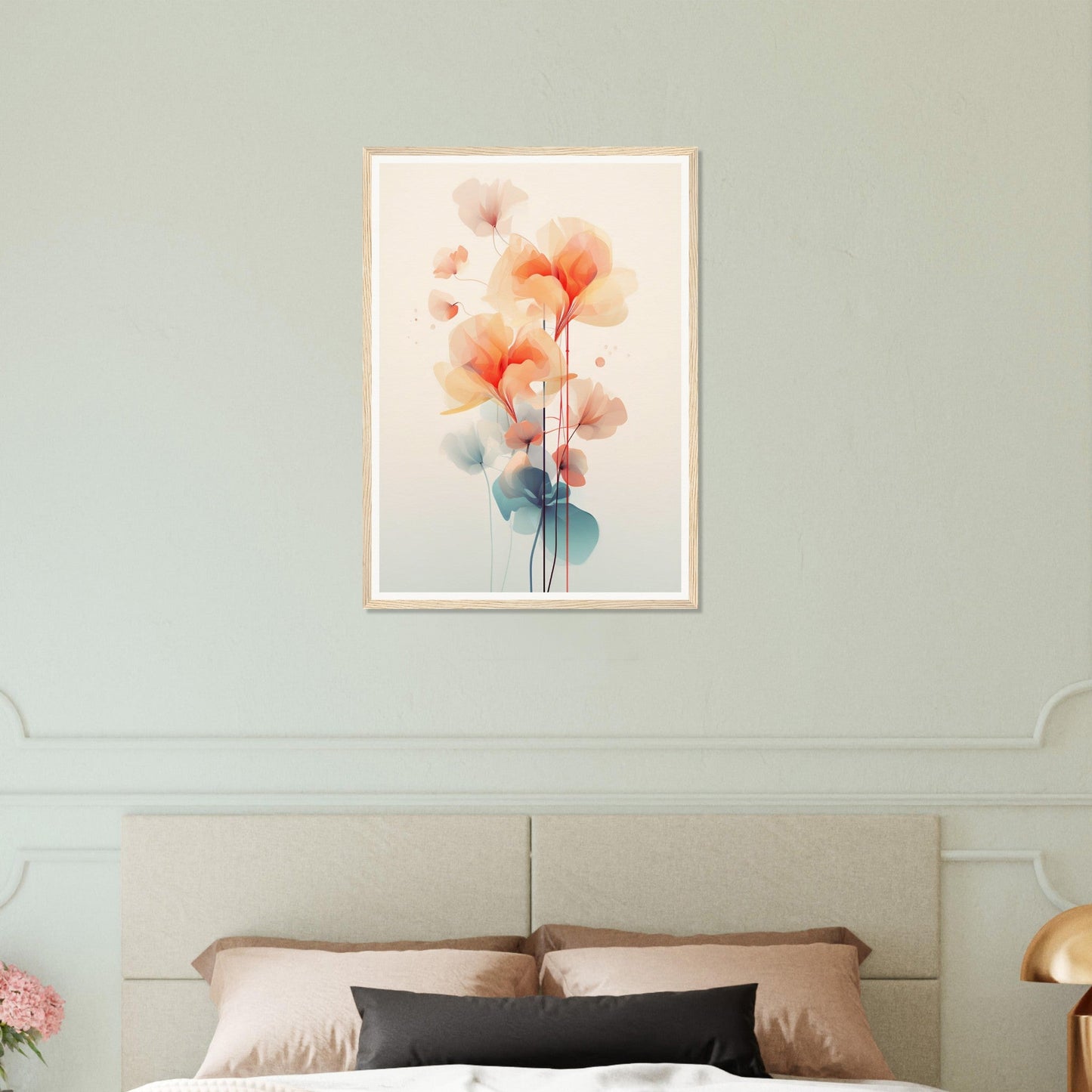 An Flowers Abstract Geometry J The Oracle Windows™ Collection poster framed in wood, perfect for my wall.
