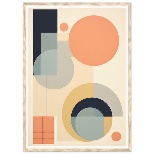 Transform your space with a framed art print from the Abstract Geometry B The Oracle Windows™ Collection featuring geometric shapes and circles.