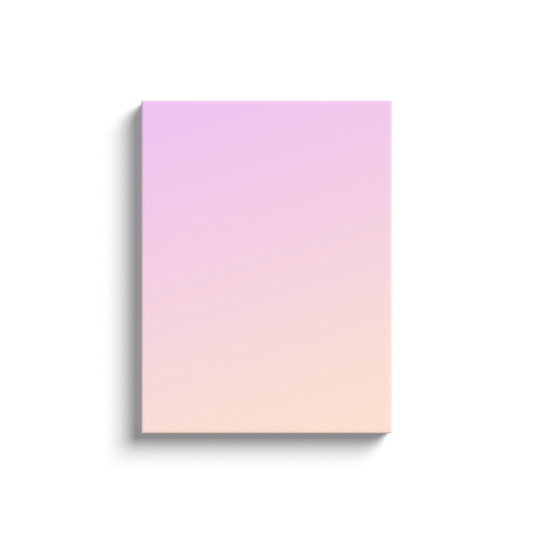 A Californian Sunset Gradient - XXL Canvas Wraps art showcasing pink and purple hues against a pristine white background, evoking the serene beauty of the Pacific coast.