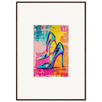 Colorful Heels Reverie painting for stylish room decor and framed wall art