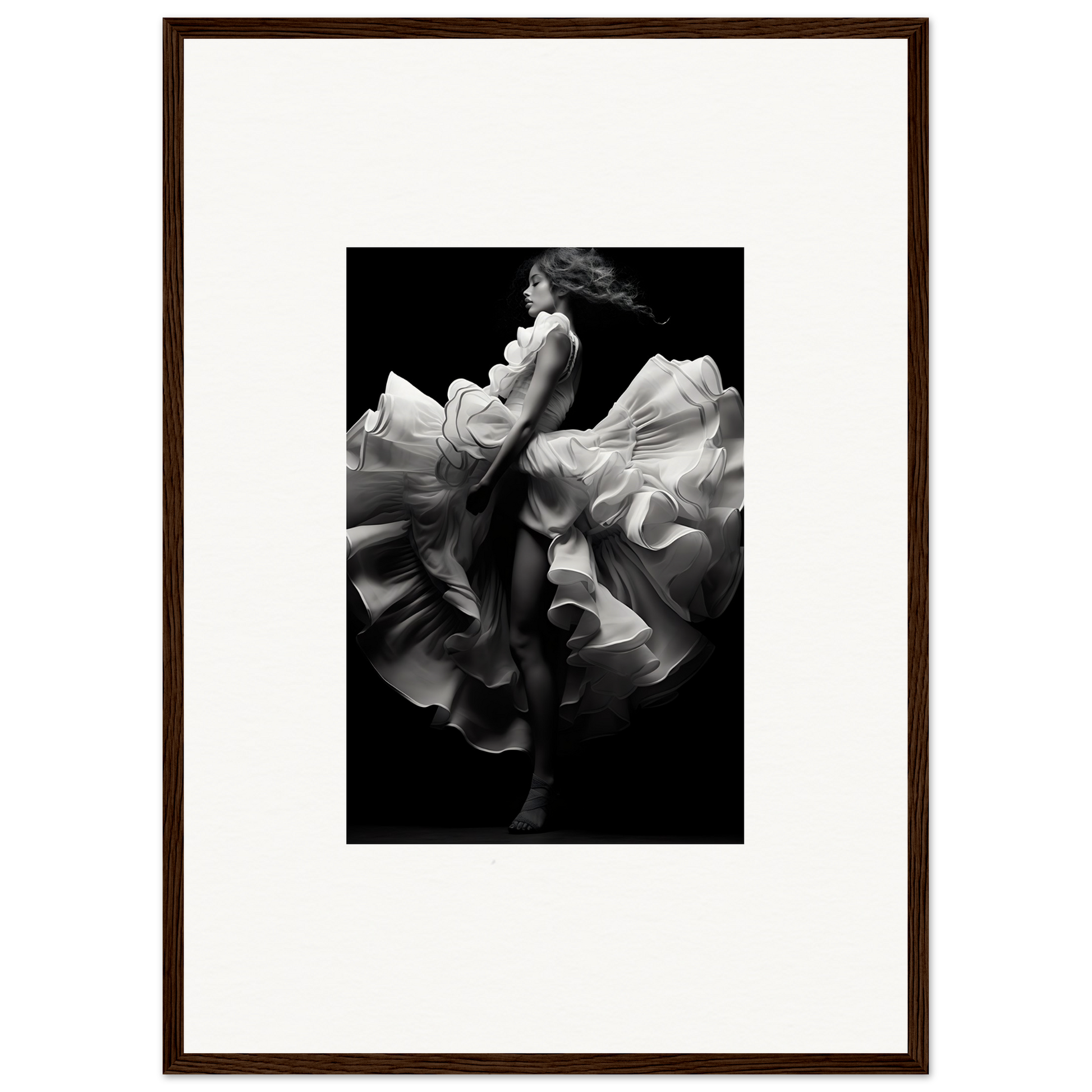 Dancers and time 05p - framed poster - 50x70 cm / 20x28″ /