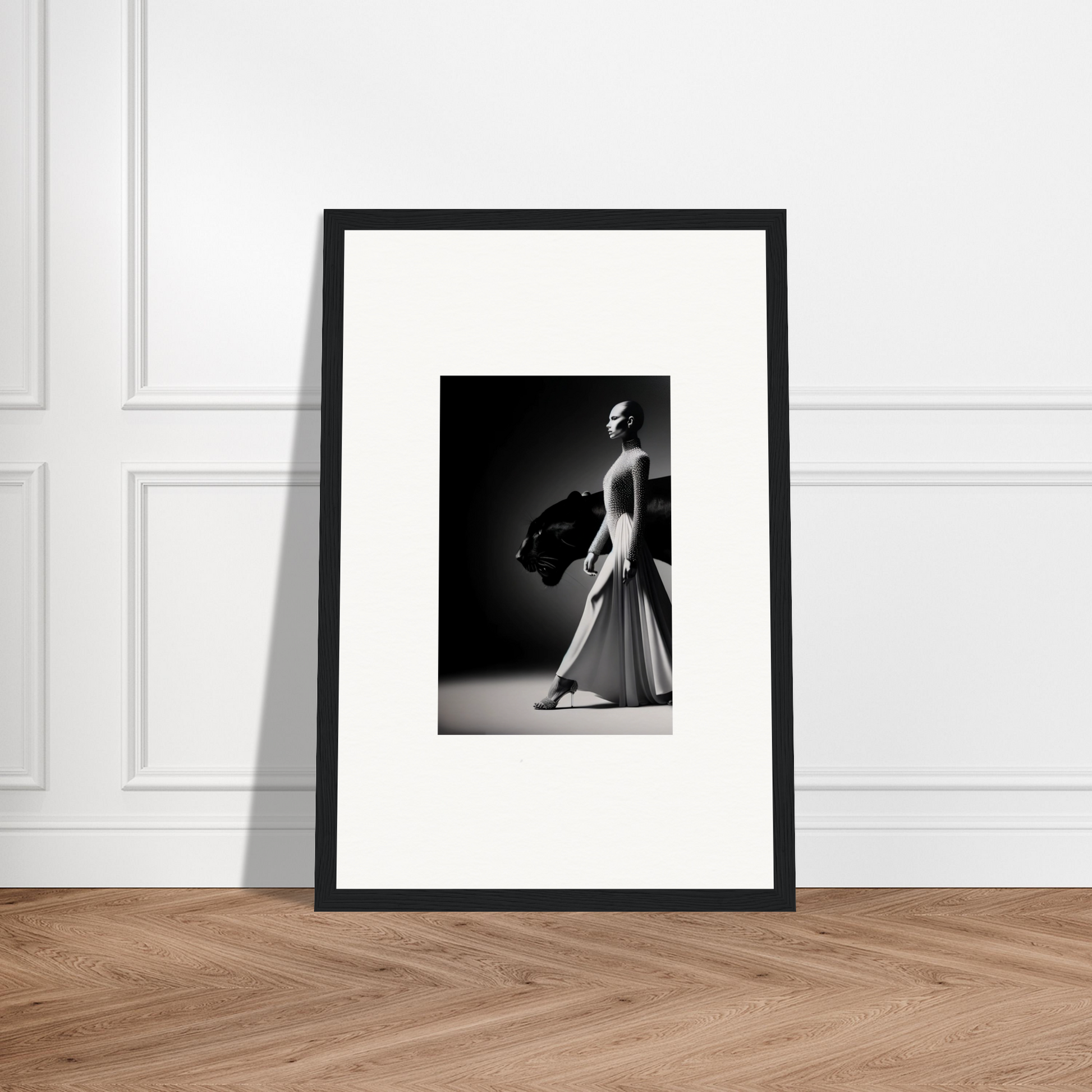 Dancers and time a3 - framed poster - print material