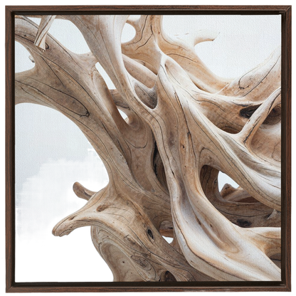 This stunning masterpiece is perfect for those who like pieces with a sense of story and journey. The Driftwood dance is beautifully captured on this XXL traditional stretched canvas, encased in a rich brown frame. This sophisticated piece brings natural beauty, texture and neutral tones into your interior space and fits well with both modern and classic decor styles.