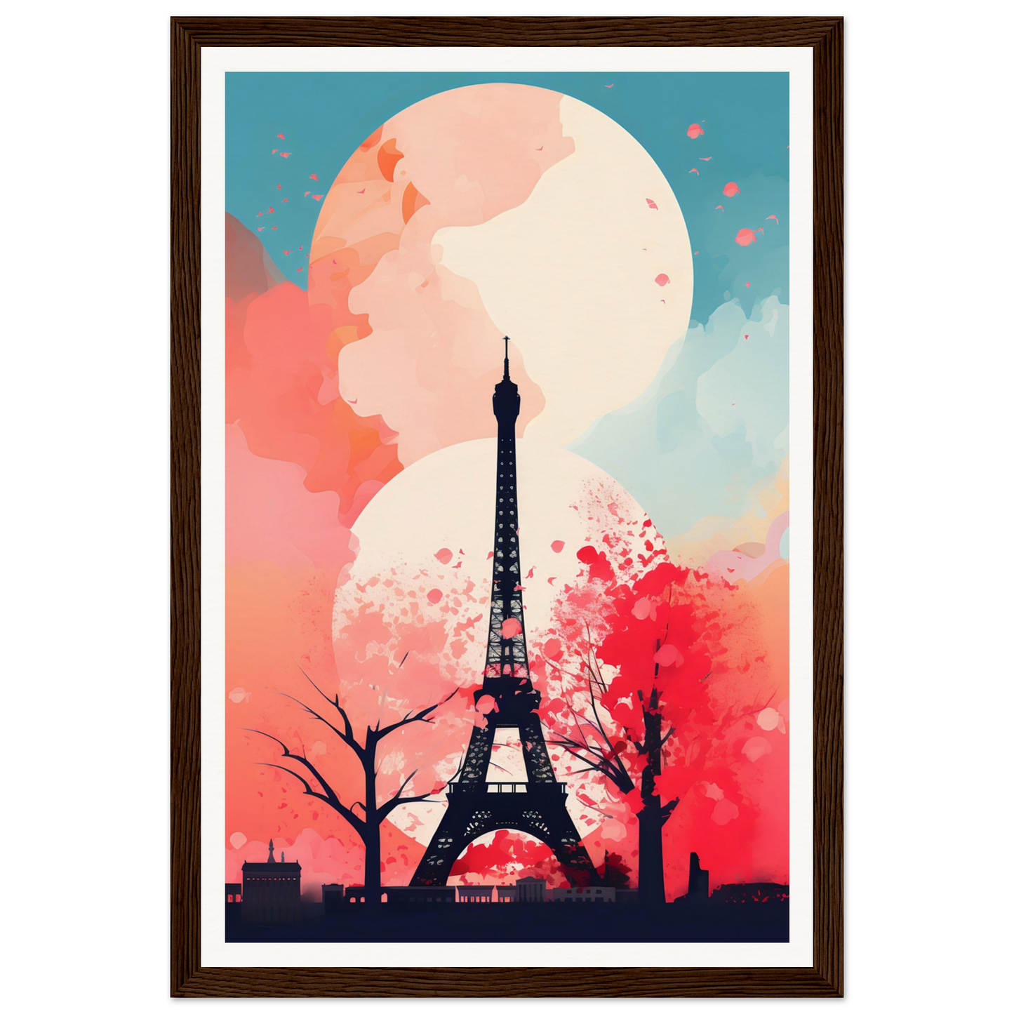 The eiff tower paris poster