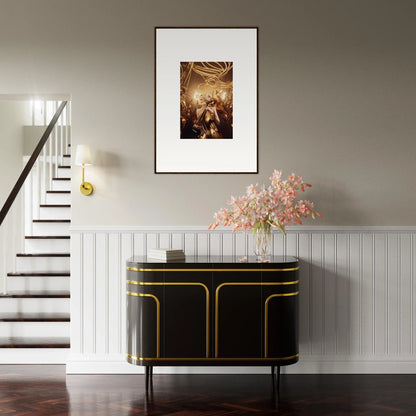 Elegant black and gold sideboard from Harmony Enigma, perfect for stylish room decor