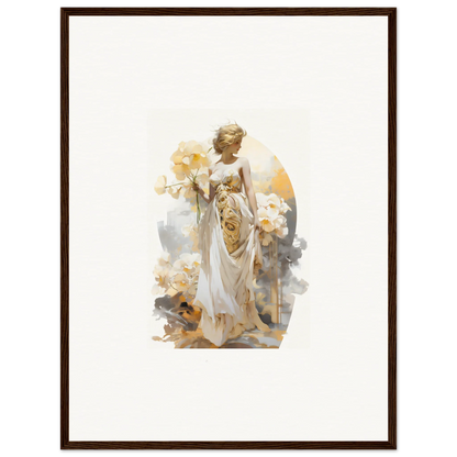 Ethereal painting of an angelic figure, perfect for Blossom Dream room decor or framed wall art