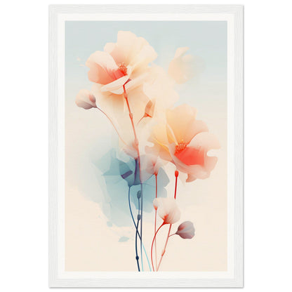 A framed Flowers Abstract Geometry D The Oracle Windows™ Collection art print with flowers on it, perfect to transform your space into a fashionable wall art.
