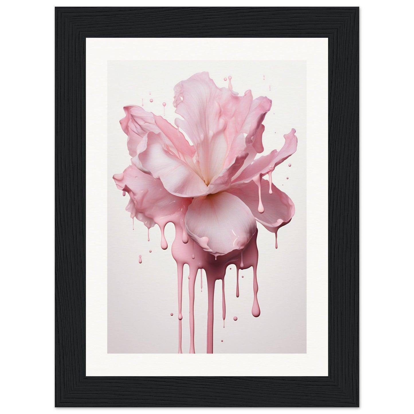 Transform your space with a Pink Passion The Oracle Windows™ Collection wall art poster featuring a pink flower on a white background.