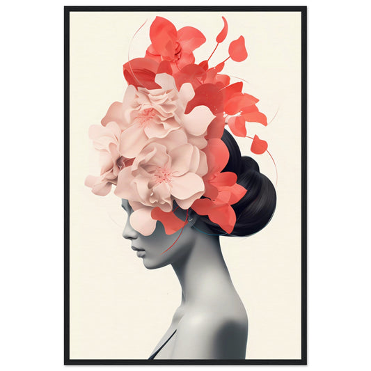 Flower head #016 - wood prints - print material