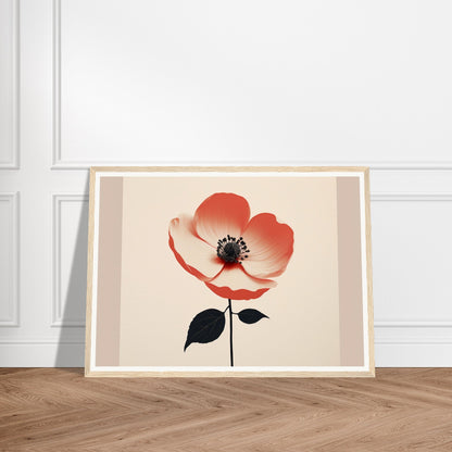 An orange flower framed in the Poppy The Oracle Windows™ Collection poster.