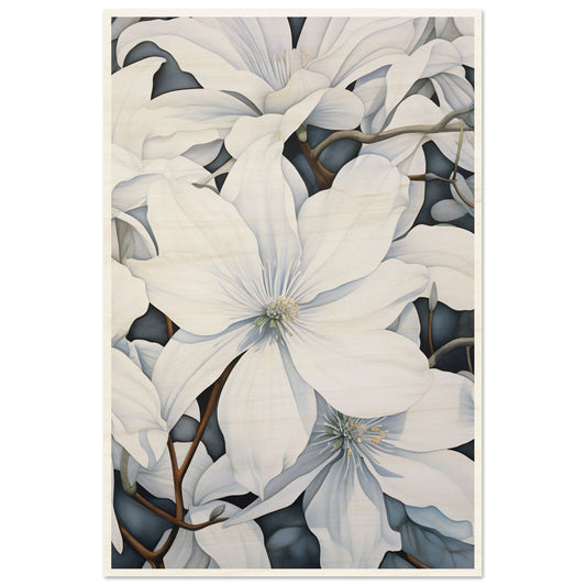 Whites - wood prints - 60x90 cm / 24x36″ - print material