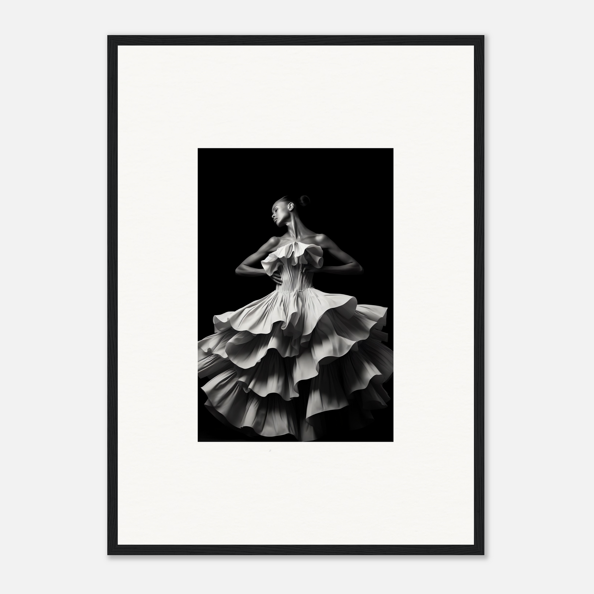 Dancers and time a2 - framed poster - print material