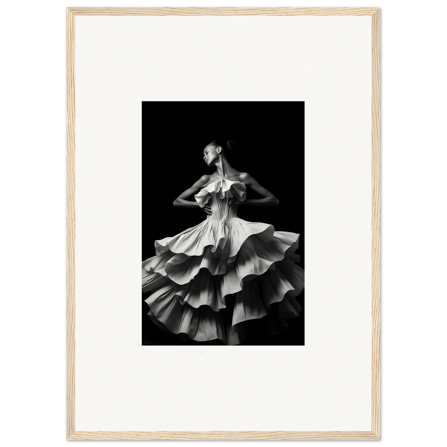 Dancers and time a2 - framed poster - 50x70 cm / 20x28″ /