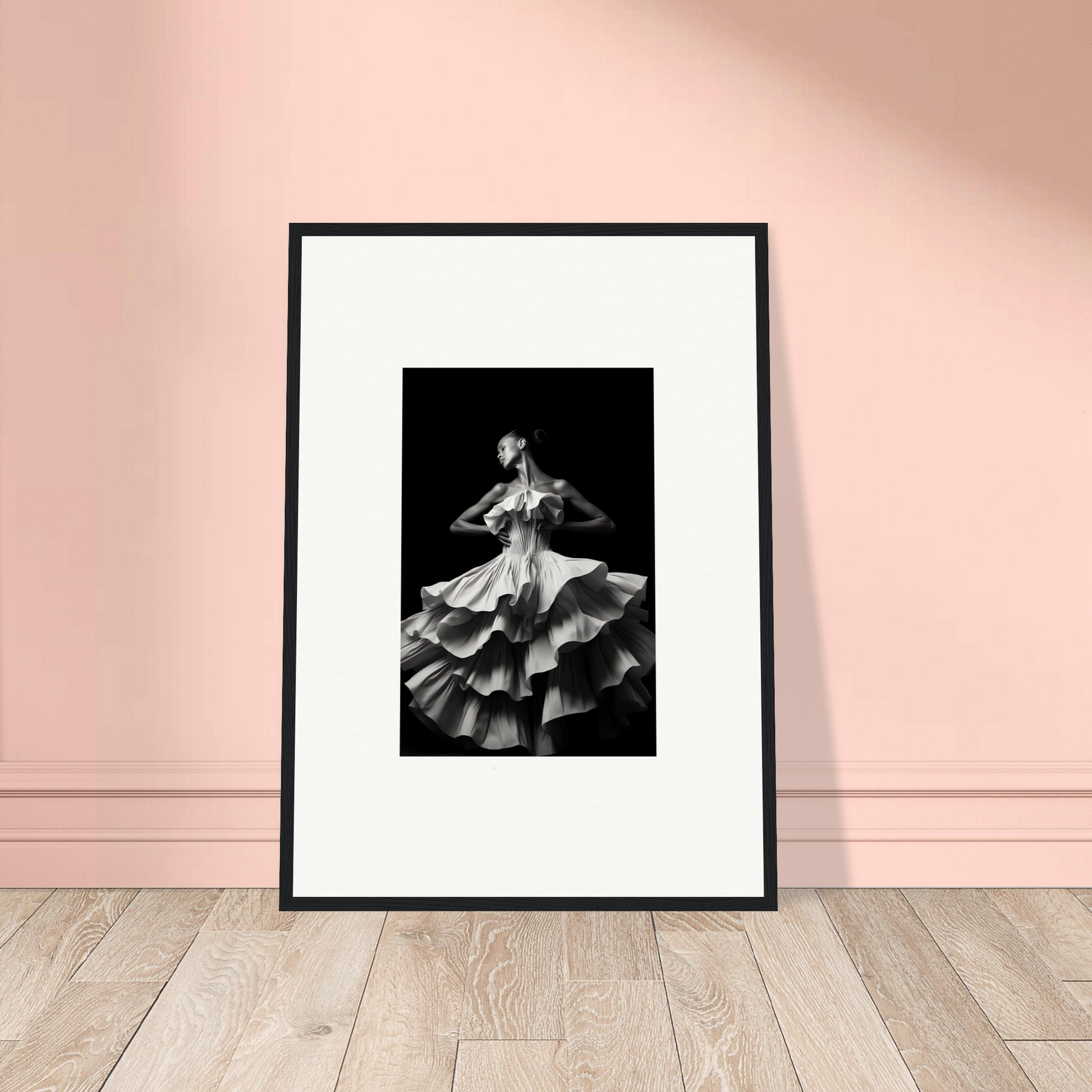 Dancers and time a2 - framed poster - print material